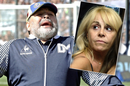 Diego Maradona y Claudia Villafañe