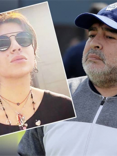 Gianinna Maradona y Diego Maradona