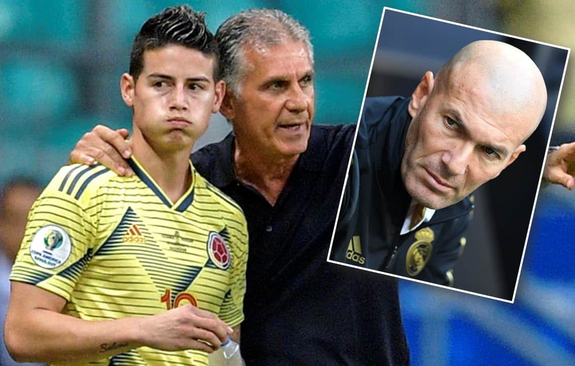James, Queiroz y Zidane
