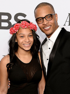 Rapero T.I. y su hija Deyjah Harris