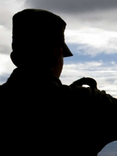 Silueta de militar