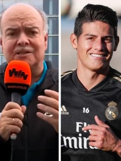 Iván Mejia, James Rodríguez y Zinedine Zidane