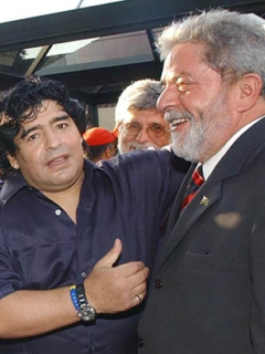 Maradona y Lula