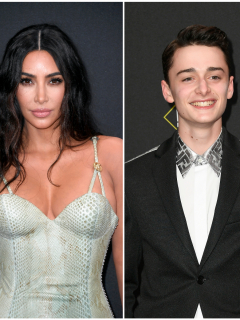 Kim Kardashian y Noah Schnapp