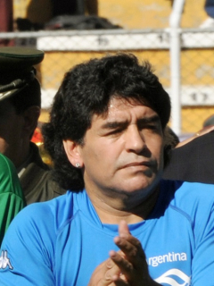 Evo Morales y Diego Maradona