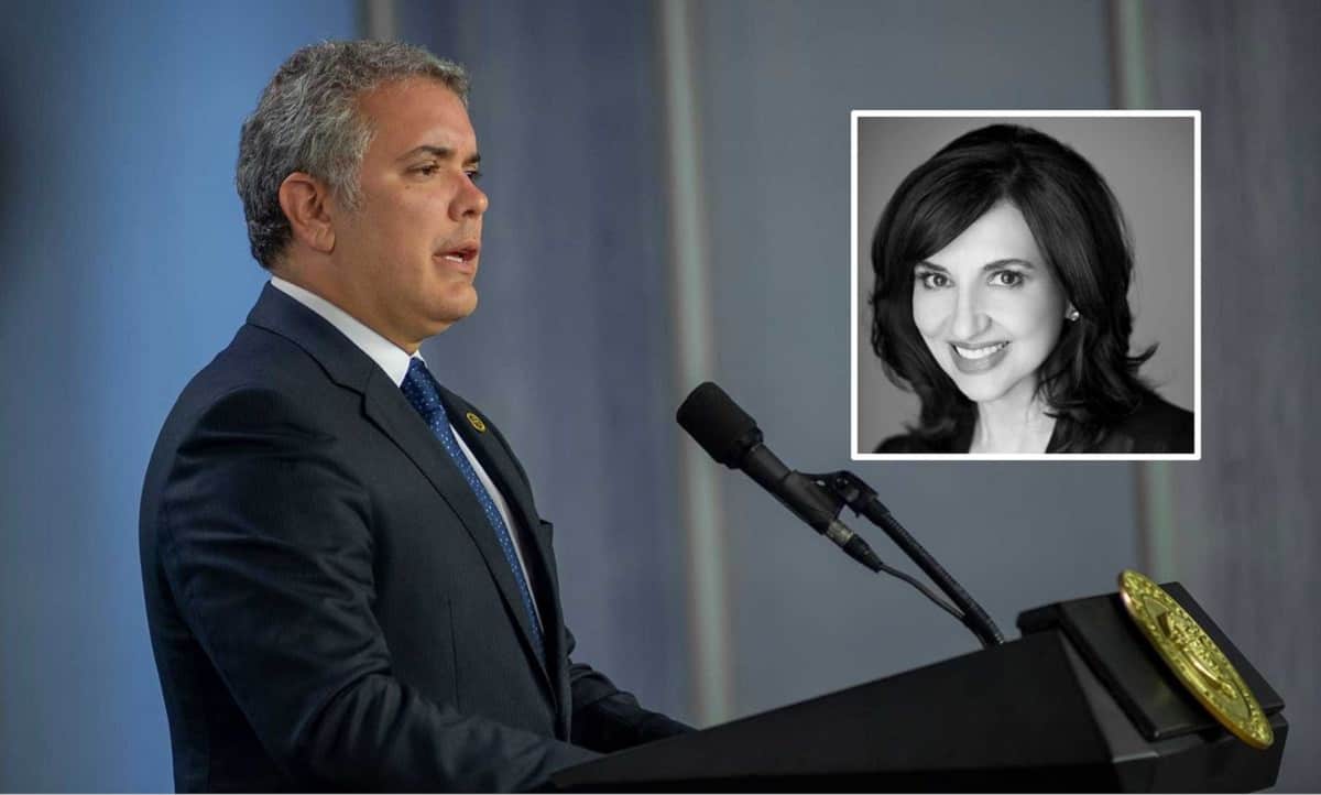 Iván Duque y Claudia Blum