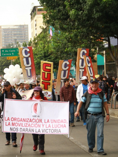 Marchas de sindicatos de trabajadores
