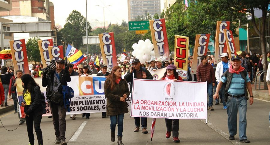 Marchas de sindicatos de trabajadores