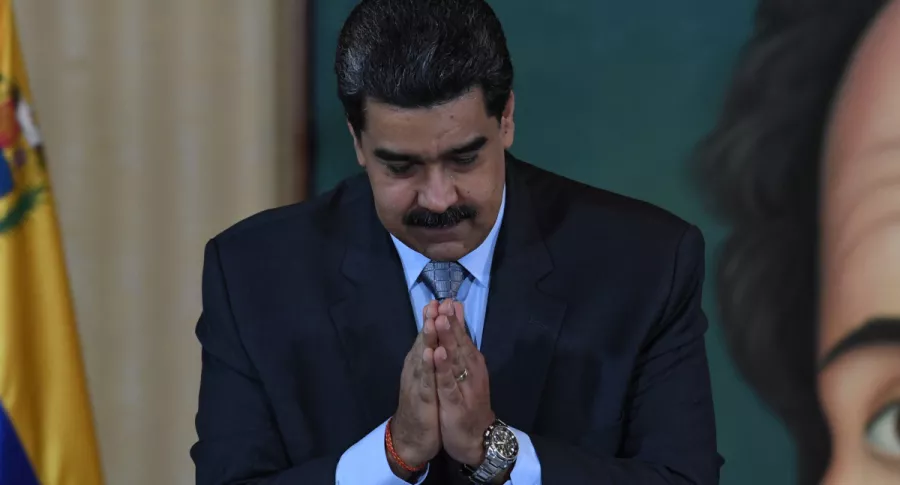 Nicolás Maduro, presidente de Venezuela, en medio de un acto público.