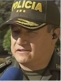 Aída Merlano y general William Ernesto Ruiz