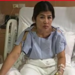 Mujer recibe fuerte descarga eléctrica.