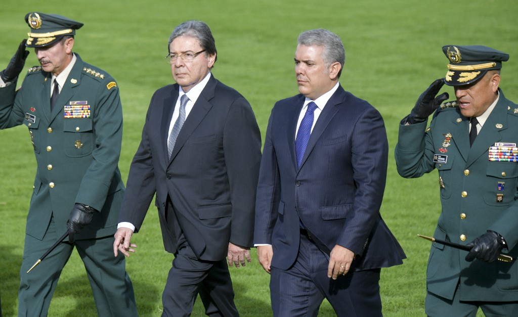 Carlos Holmes Trujillo e Iván Duque