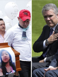 Sepelio de Diana Medina, Iván Duque y Guillermo Botero
