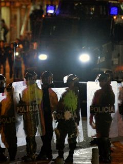 Protestas en Bogotá
