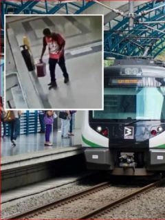 Maleta abandonada en el Metro