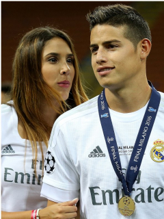 Daniela Ospina y James Rodríguez / Shannon de Lima
