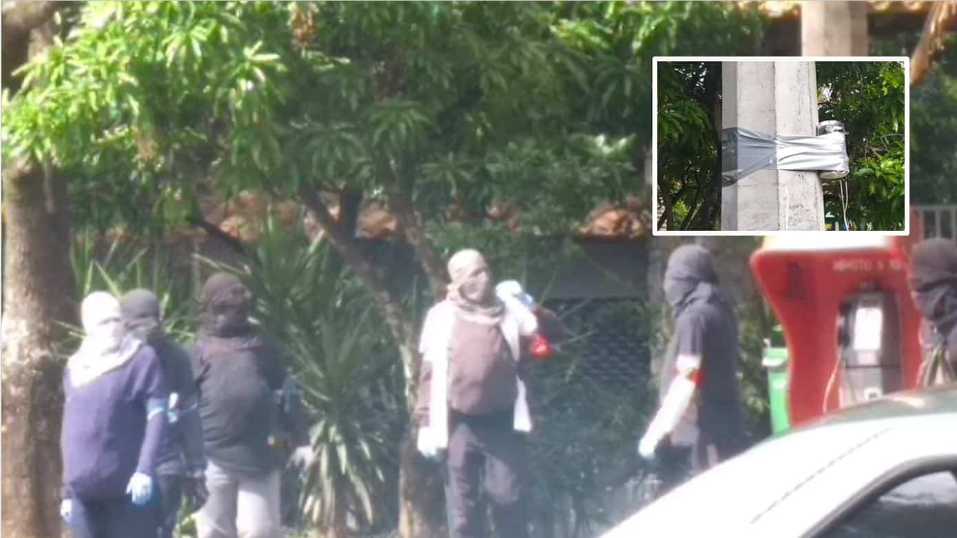 Encapuchados en U. de Antioquia