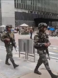 Soldados en Bogotá
