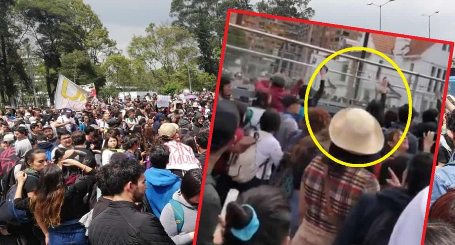 Manifestación en Bogotá