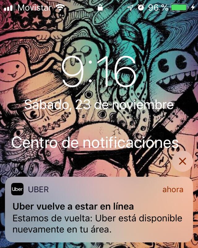 Uber opera con normalidad