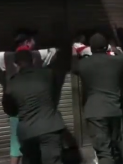 Policía en operativo para deportar venezolanos