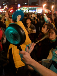 Cacerolazo en Bogotá