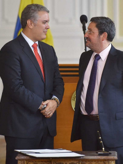 Iván Duque y Francisco Santos