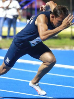 Andrés G. Hernández, velocista bogotano en Juegos Nacionales