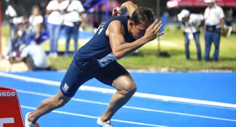 Andrés G. Hernández, velocista bogotano en Juegos Nacionales