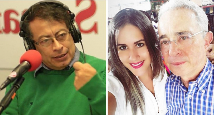 Gustavo Petro, Alejandra Cifuentes y Álvaro Uribe