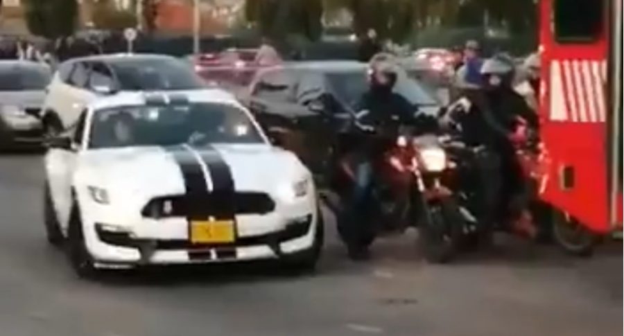 Mustang Shelby estrellado en Bogotá