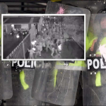 Policía atacada en Bogotá