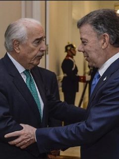 Andrés Pastrana y Juan Manuel Santos