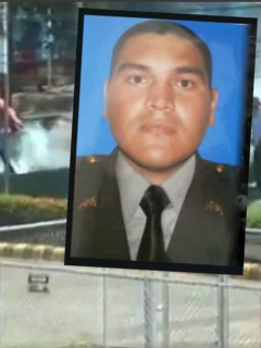 Policía herido con papa bomba