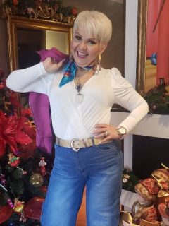 'La Gorda' Fabiola, humorista.