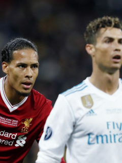 Virgil Van Dijk y Cristiano Ronaldo