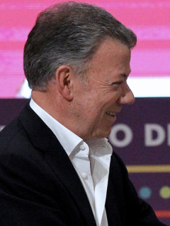 Juan Manuel Santos y Rodrigo Londoño, 'Timochenko'