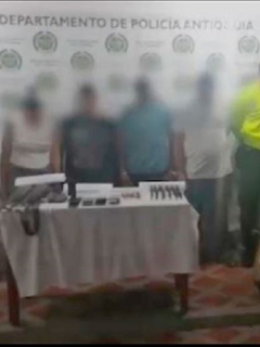 Capturados en Antioquia