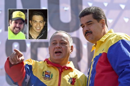 Efraín Campo Flores, Francisco Flores, Diosdado Cabello y Nicolás Maduro