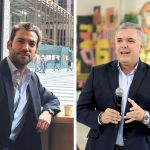 Martín Santos e Iván Duque