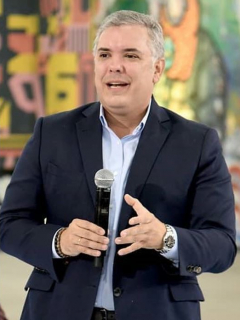 Martín Santos e Iván Duque