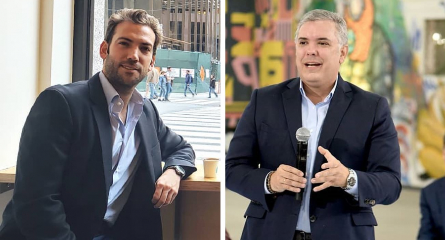 Martín Santos e Iván Duque