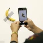 ‘Comedian’, obra del artista italiano Maurizio Cattelan.