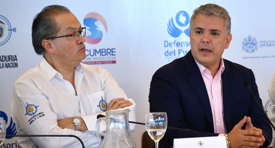 Fernando Carrillo e Iván Duque