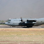 Avión Hércules de la Fuerza Aérea Chilena