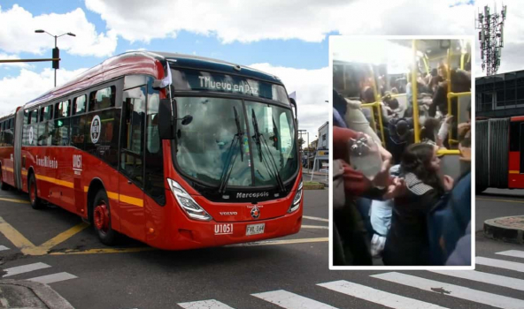 Transmilenio y pasajeros afectados