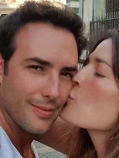 Sebastián Martínez y Kathy Sáenz, actores.