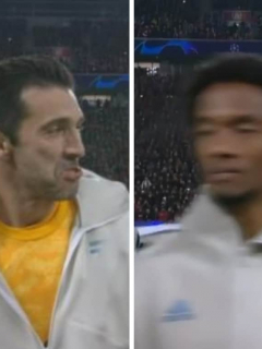 Buffon y Juan Guillermo Cuadrado