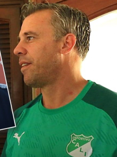 Hernán Crespo y Lucas Pusineri