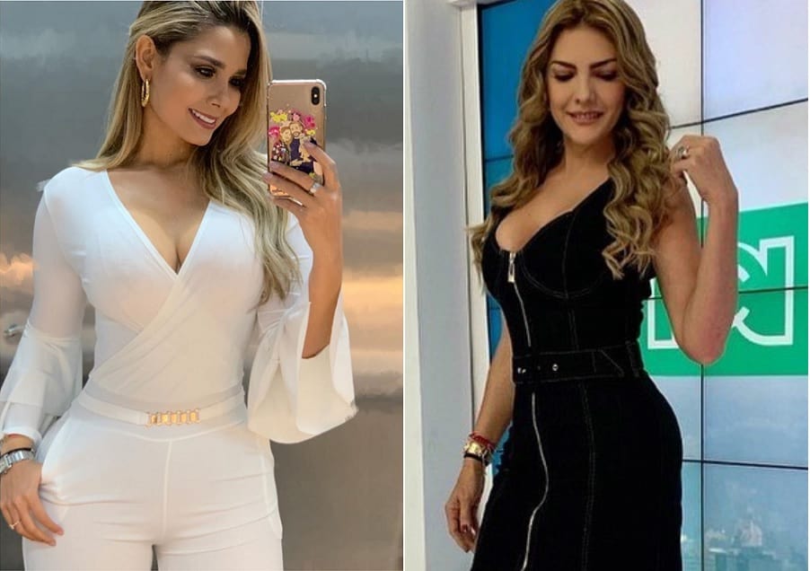 Melissa Martínez y Ana Karina Soto, presentadoras.